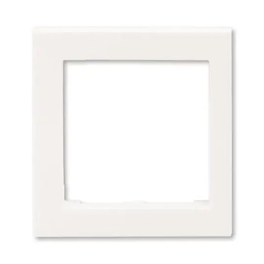 kryt rámečku s otvorem 55x55, krajní; perleťová, design LEVIT M